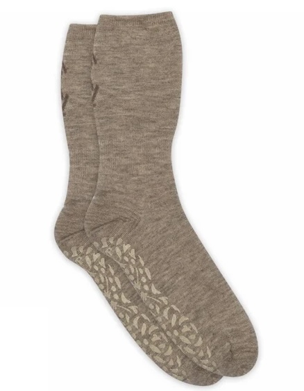 MP Denmark MPwoman Premium Merino-Wollsocken mit Anti-Rutsch-Noppen in Taupe – Damen Stoppersocken