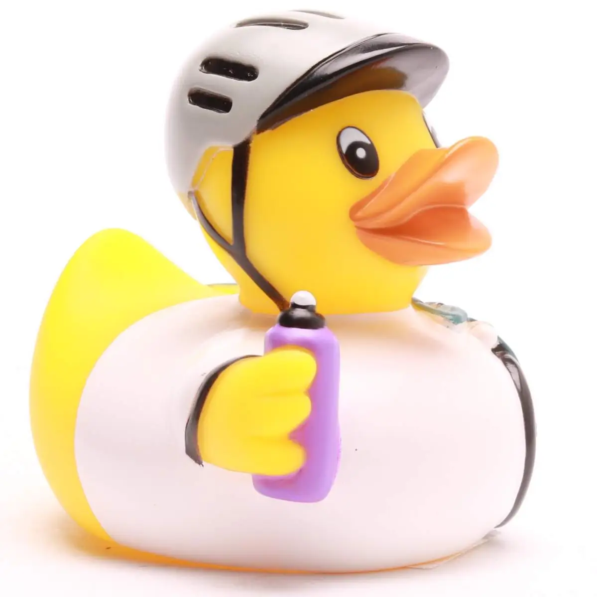 Lanco Rennradfahrer Duck - Naturkautschuk Ente - Badeente Radrennfahrer - Gummiente