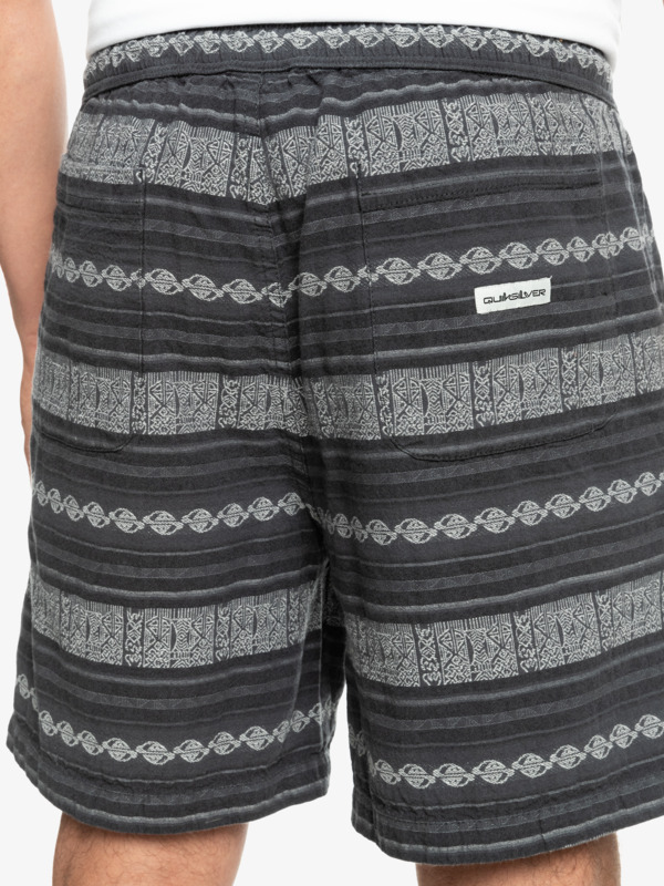 eqyws03769_quiksilver-w_kvj3_bck2 Quiksilver Taxer Jacquard Shorts für Herren in Schwarz