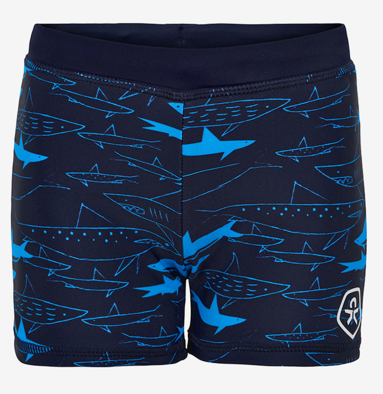 720072_7721_A Color Kids Badehose in Navy Bleu - Haifische