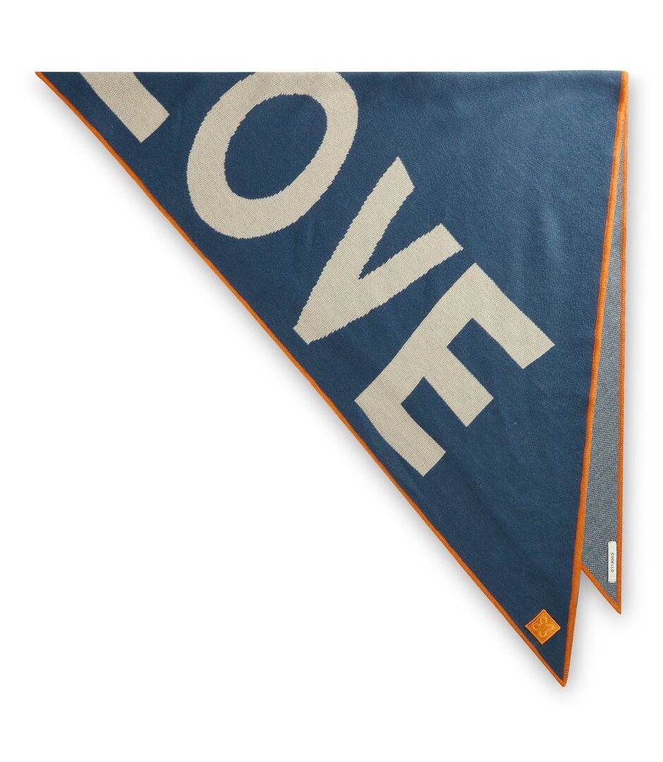 Codello Feinstrick Dreieckstuch in Old Blue - Blau - LOVE - SALE