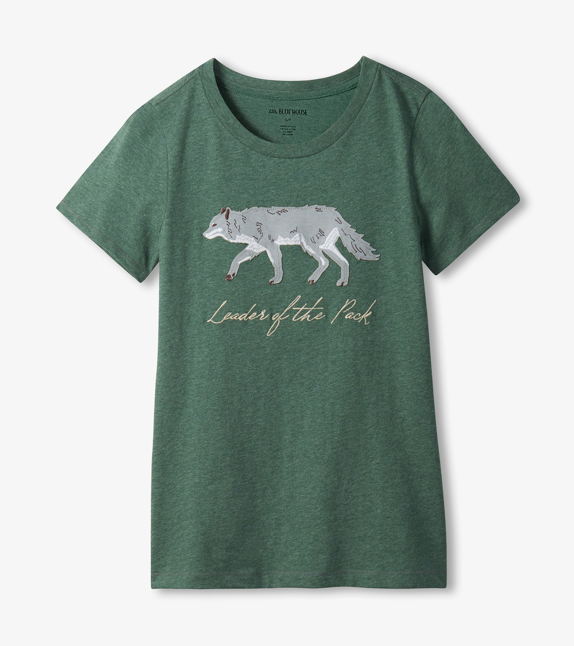 Little Blue House Northern Wilderness Kurzarm T-Shirt in Grün - Leader of the Pack