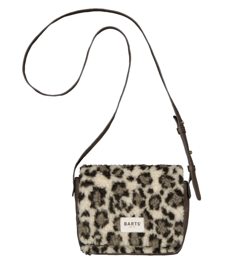 Barts Bugbane Shoulderbag/Schultertasche Kunstfell - Printed Beige - Leo