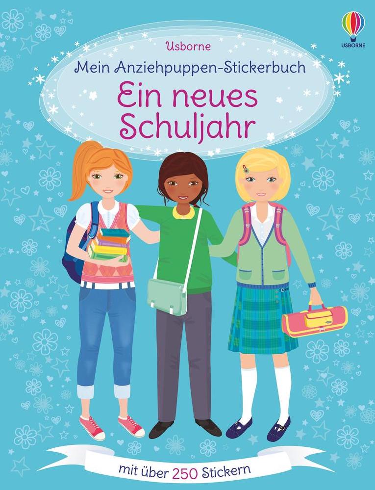 Usborne Anziehpuppen Stickerbuch: Ein neues Schuljahr