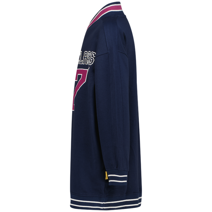 Vingino Pradine College Sweatkleid in Navy Blau & Maroon Rot