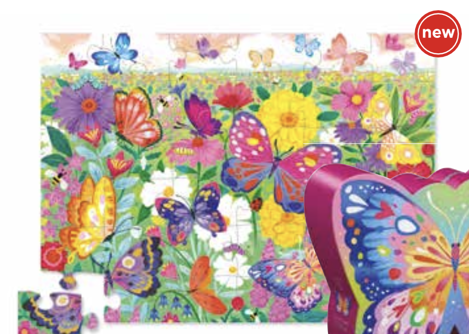 Crocodile Creek Puzzle - Butterfly Garden - Schmetterling - 36 Teile Crocodile Creek Puzzle - Butterfly Garden - Schmetterling - 36 Teile