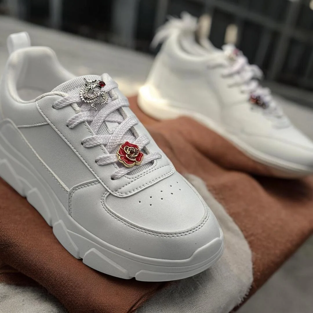 ShoeMe Charms für Schnürsenkel – Schleife auf Silber ShoeMe Charms für Schnürsenkel – Schleife auf Silber