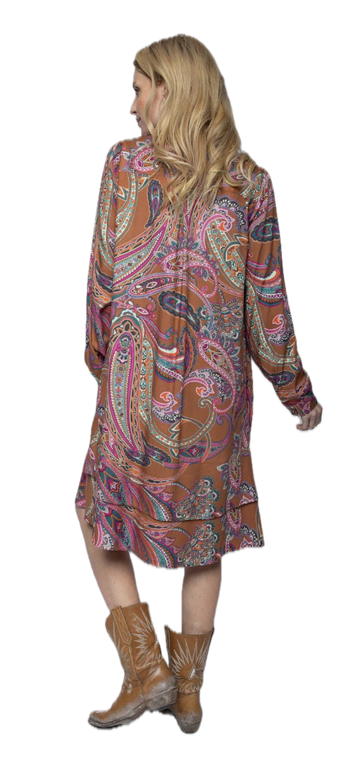 Emily van den Bergh Viskose Kleid in Pink mit Blumenprint Kopie Emily van den Bergh Viskose Kleid in Pink mit Blumenprint Kopie