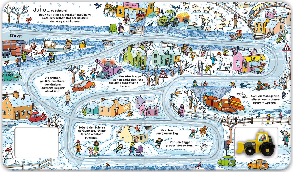 Usborne Spielbuch - Wohin fährt der Bagger?