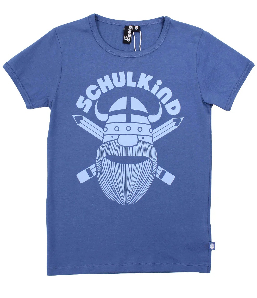 Danefae Kurzarm T-Shirt in Blau Erik Wikinger - Schulkind Danefae Kurzarm T-Shirt in Blau Erik Wikinger - Schulkind