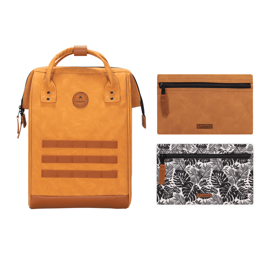 TDM-S21-MOSCOU-MEDIUM-POCHETTES-BD Cabaia Rucksack MOSCOU Medium Laptop-Fach - Braun