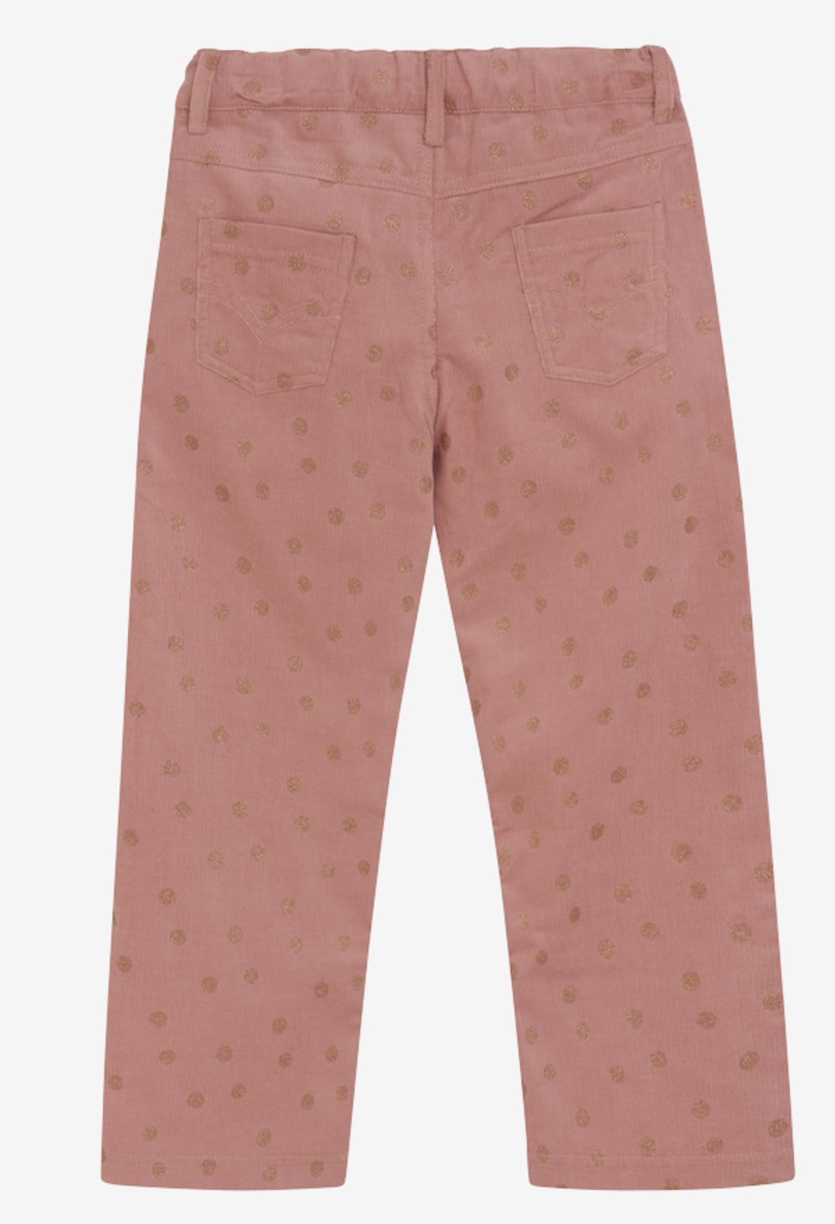Minymo Kordhose in Dusty Rose (Rosé) mit zarten Glitzerpunkten - SALE