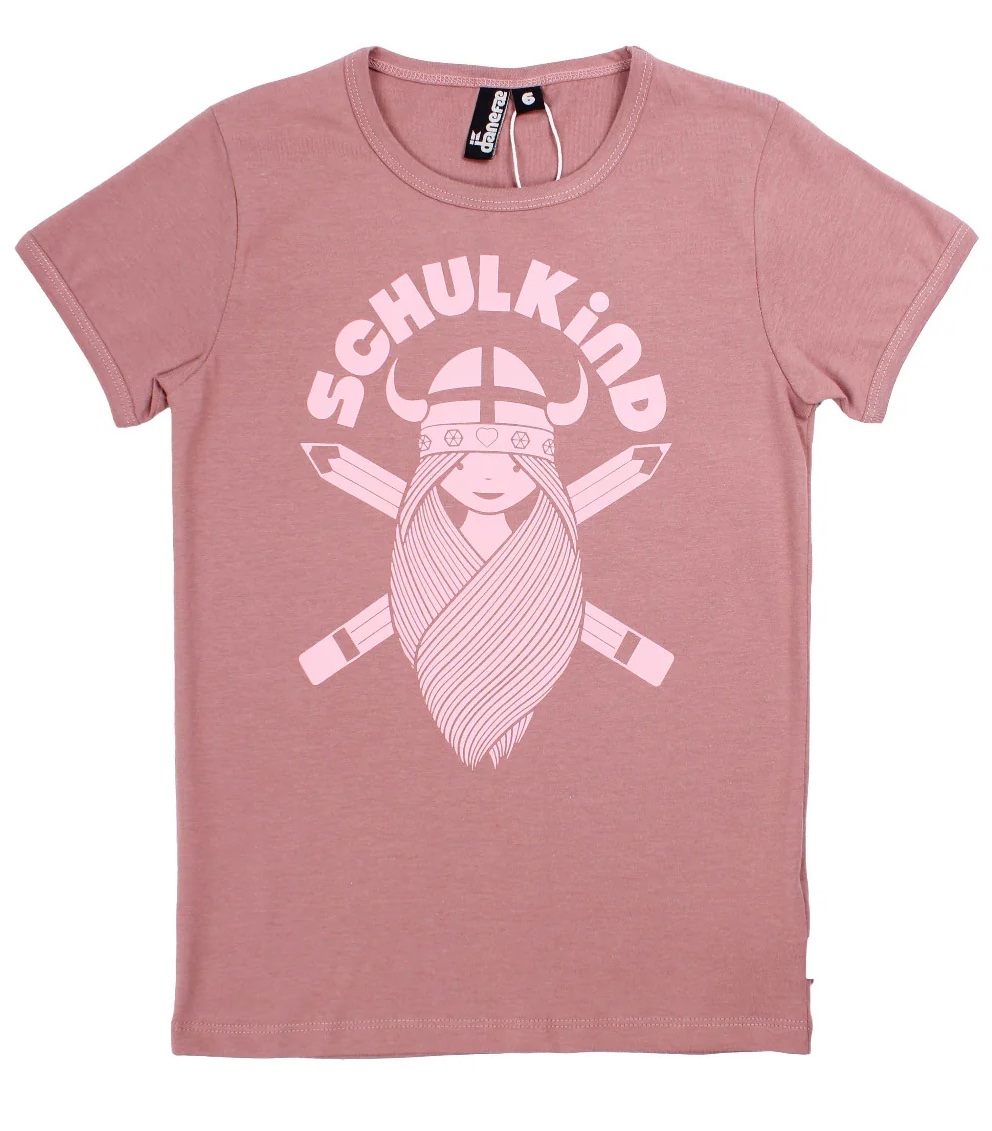 Danefae Kurzarm T-Shirt in Rosa Mädchen Wikinger - Schulkind Danefae Kurzarm T-Shirt in Rosa Mädchen Wikinger - Schulkind