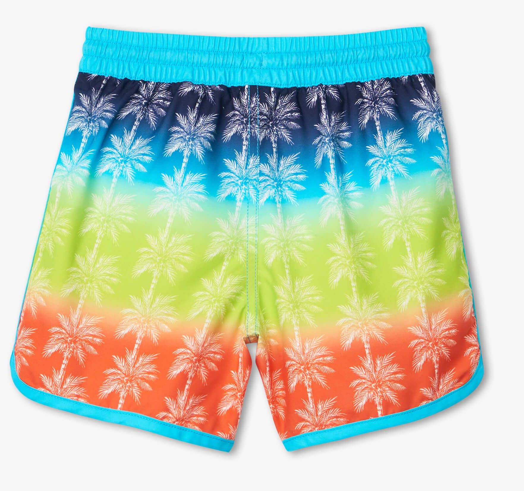 Hatley Badehose - Swimshort - Farbverlauf Palmen