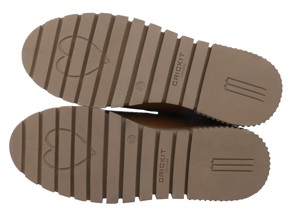 Crickit Stiefel NAELLE in Cognac mit Streifen und kleinem Herzchen - SALE