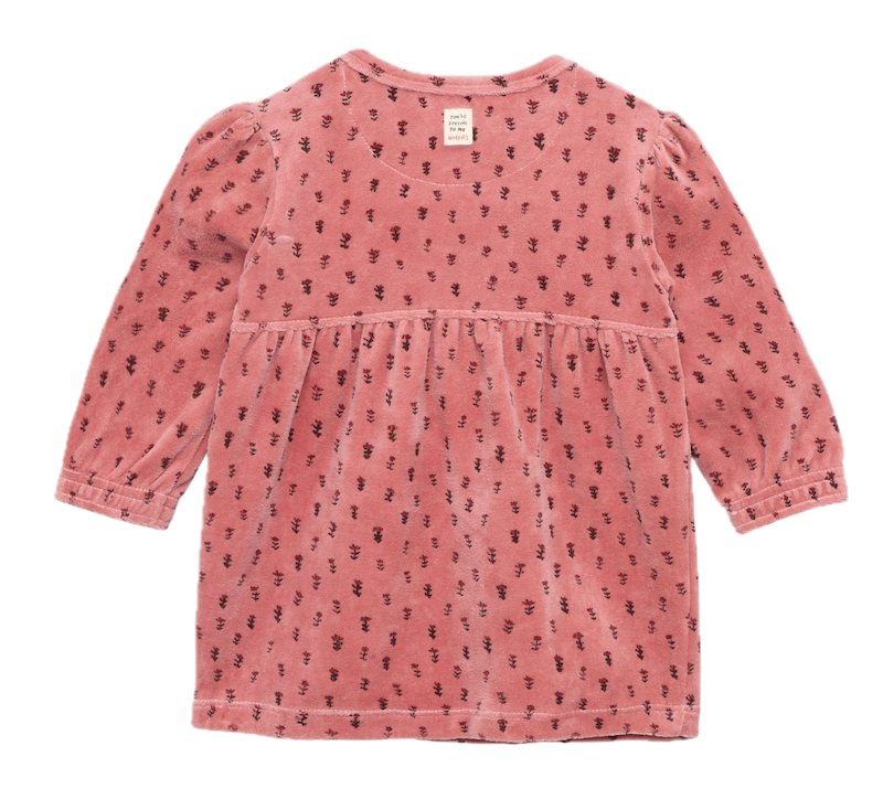 Noppies Baby Mädchen Velourskleid in Ash Rose mit Blumen Allover – Langarmkleid Noppies Baby Mädchen Velourskleid in Ash Rose mit Blumen Allover – Langarmkleid
