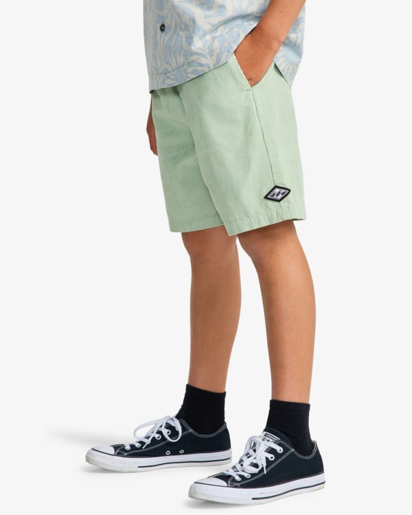 Billabong Jungs Larry Cord Short in Pistazie Grün