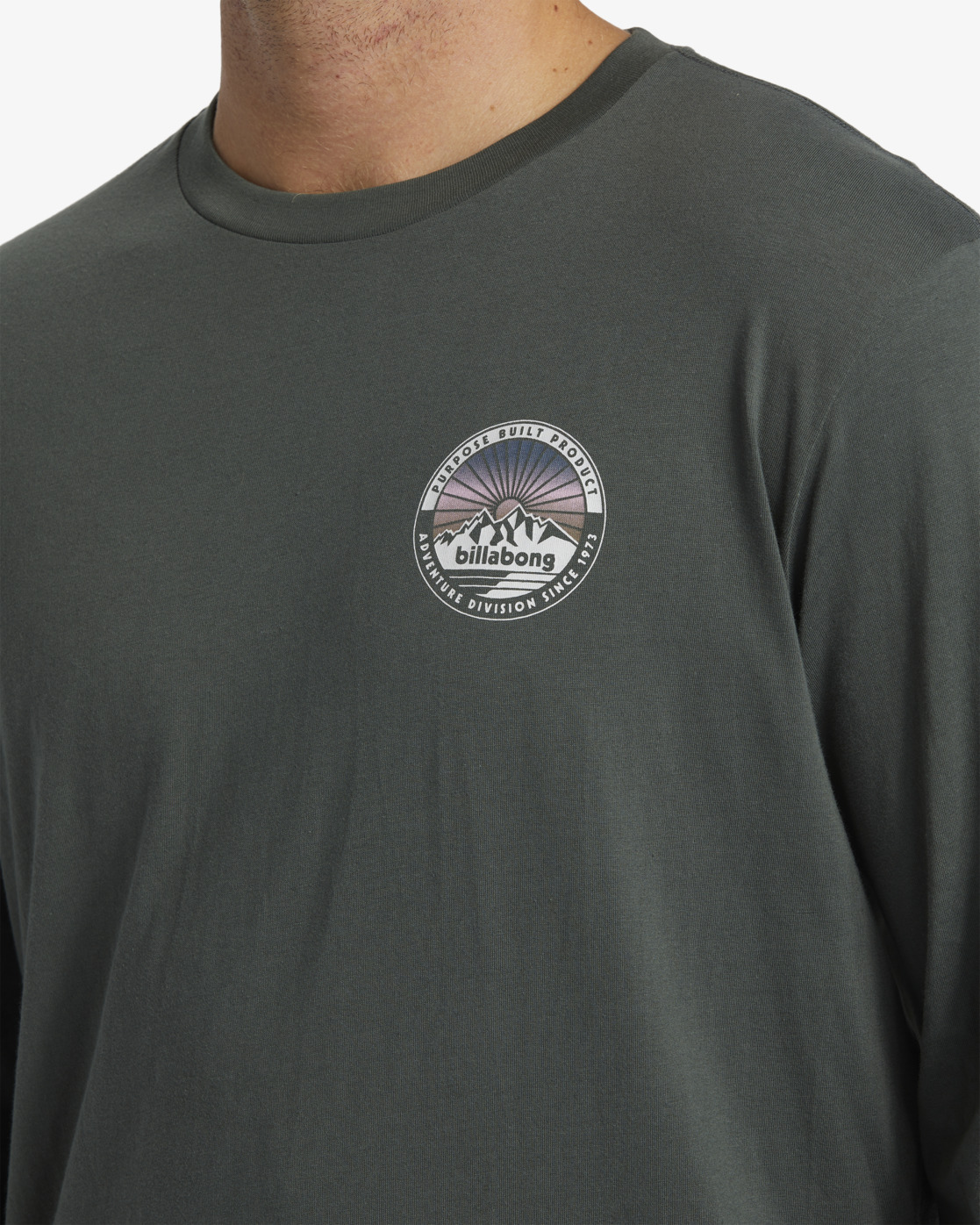 Billabong Rockies Langarmshirt für Männer - Slate Green/Grün Billabong Rockies Langarmshirt für Männer - Slate Green/Grün
