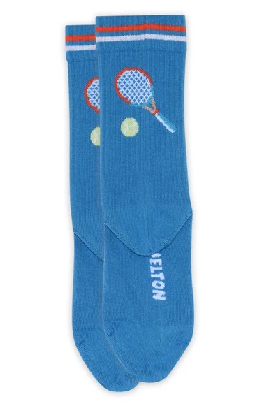 Melton Socken Tennis Racket Socks für Kinder in Super Sonic Blau - Tennis Melton Socken Tennis Racket Socks für Kinder in Super Sonic Blau - Tennis