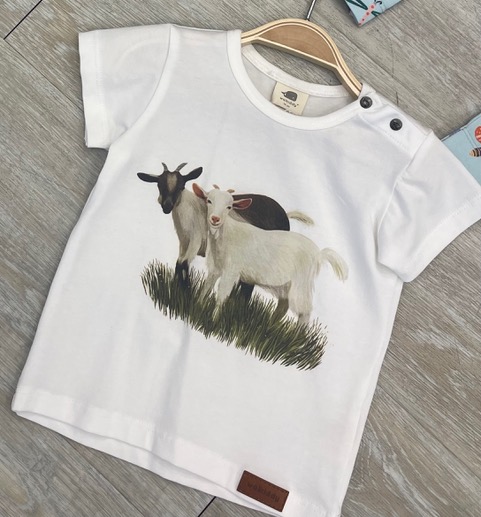 Walkiddy Kurzarm T-Shirt - GOAT FAMILY - Ziege - SALE