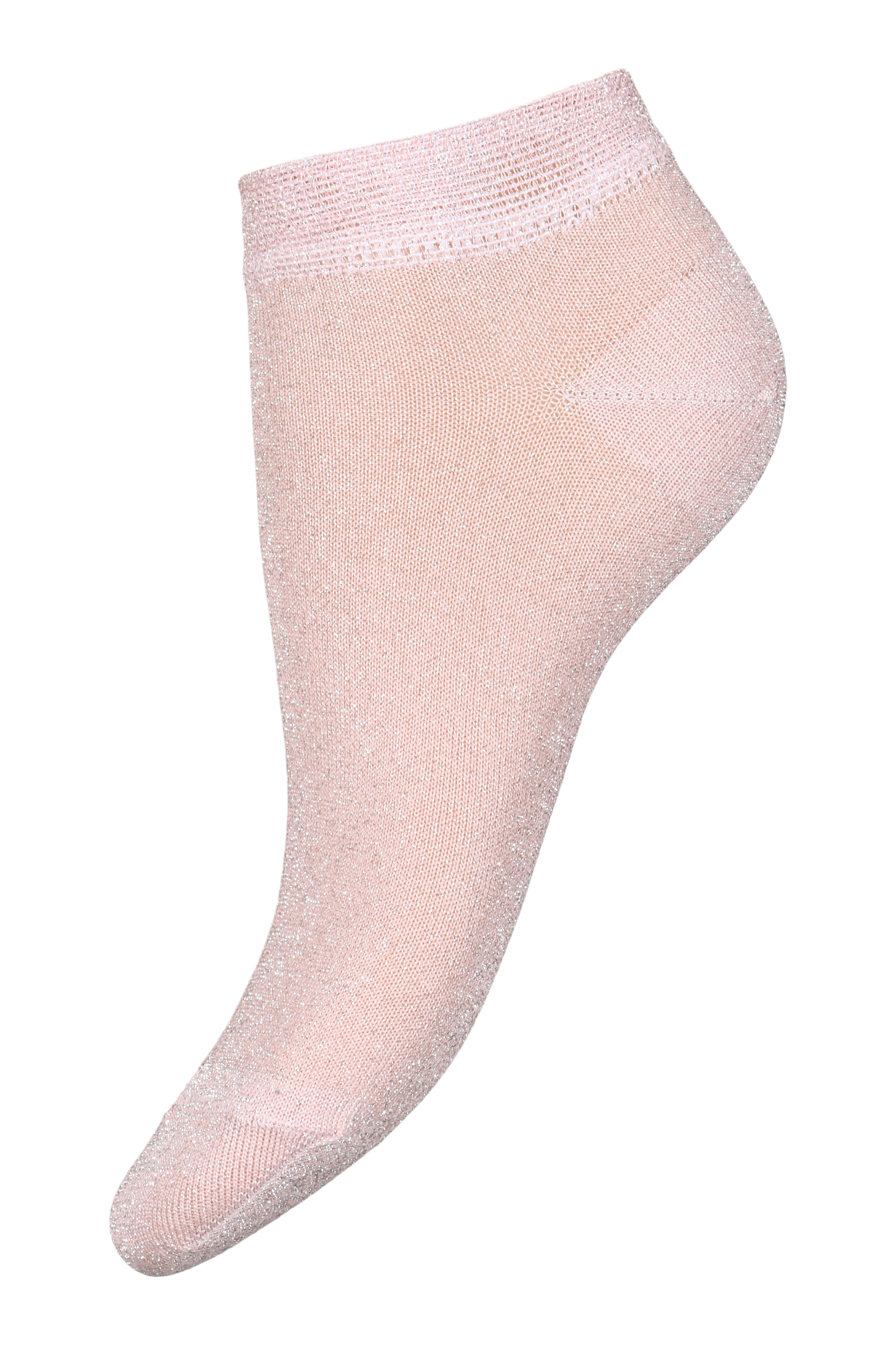 MP Denmark Irene Sneaker Socken - Glitzer Altrosa