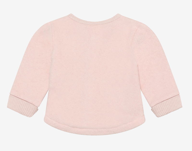 Minymo Baby Fleece Jacke in Peach Whip Rosa - Superweich Minymo Baby Fleece Jacke in Peach Whip Rosa - Superweich