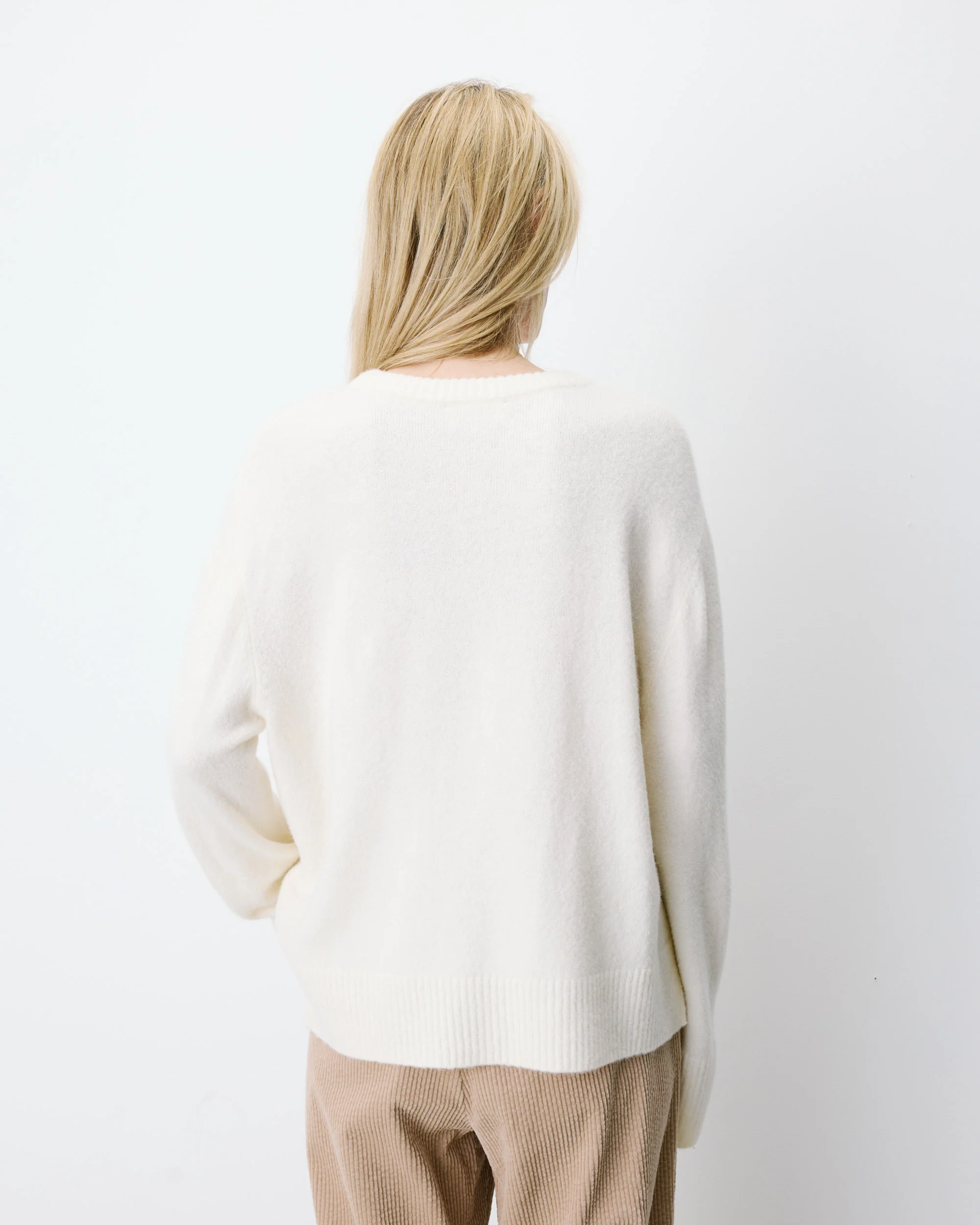 Grace & Mila Aubin Strickpulli in Creme mit Rot - love