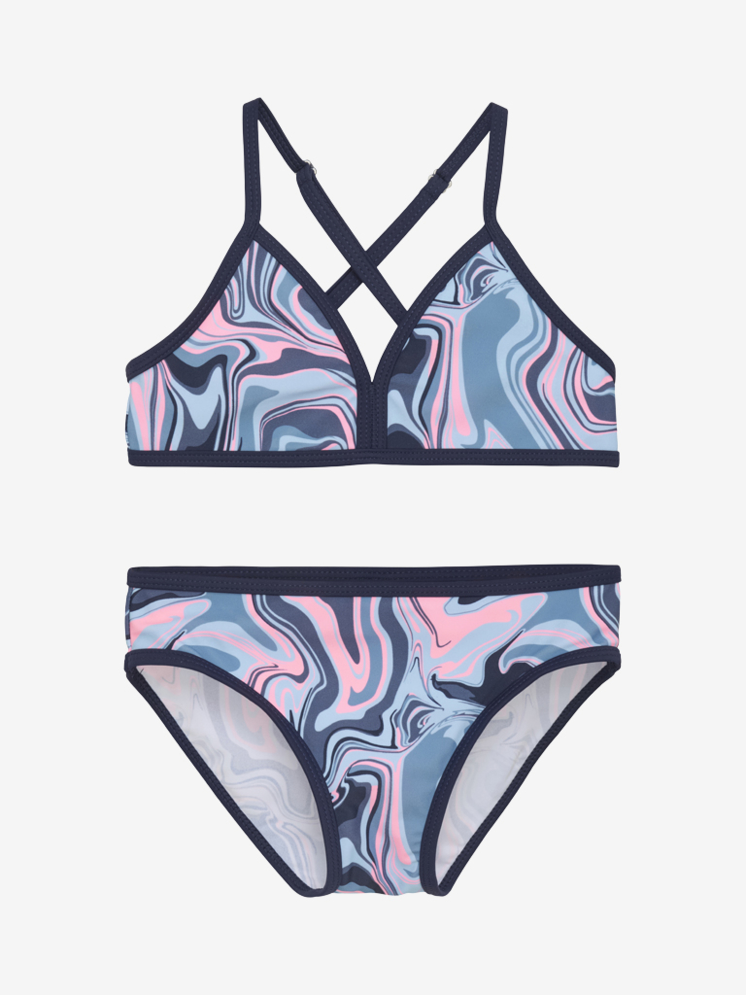 Color Kids Bikini allover Blau/Pink