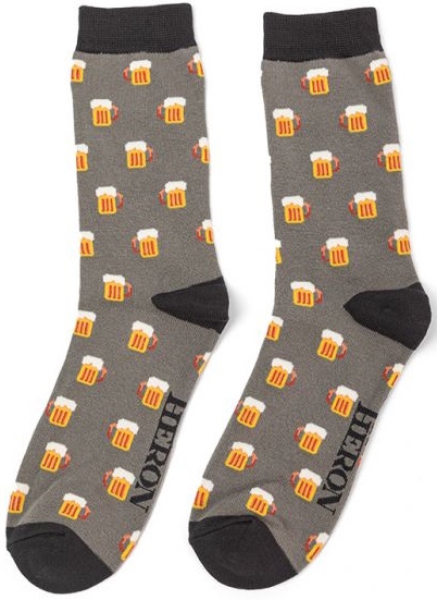 Miss-Sparrow-Socken-Bamboo-Bier-in-Grau Mr. Heron Bambus Socken Bamboo Bier in Grau