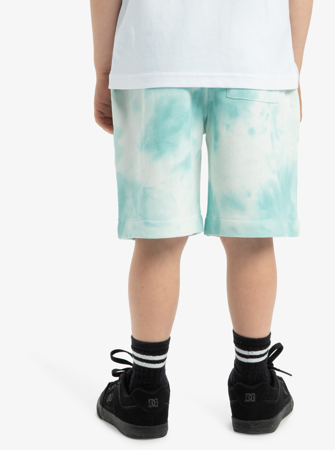 Quiksilver Boys Tie Dye Sweat Shorts mit elastischem Bund in Grün - SALE Quiksilver Boys Tie Dye Sweat Shorts mit elastischem Bund in Grün - SALE