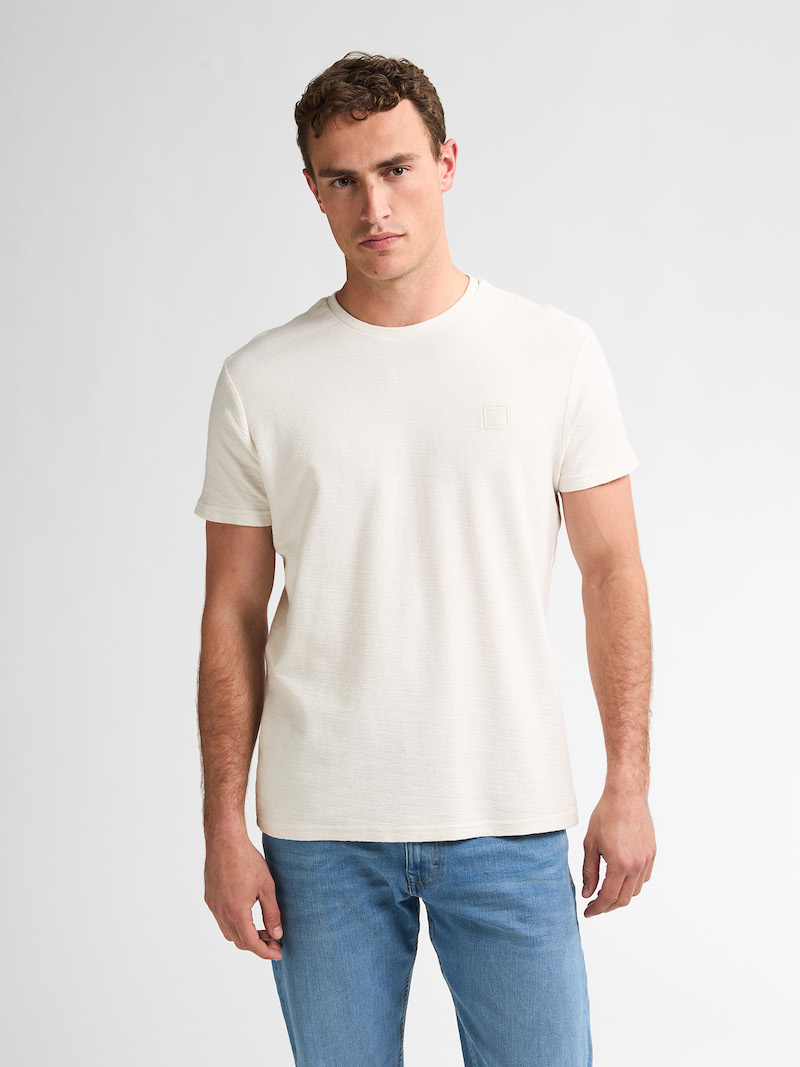 Petrol Industries Herren T-Shirt in Seashell Creme Weiß