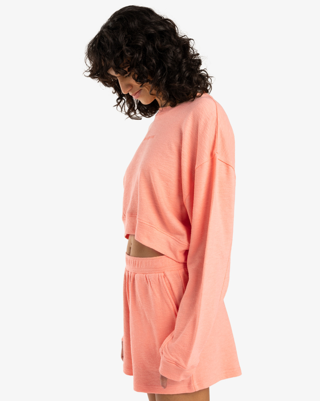 Billabong Cropped - Sweatshirt für Frauen in Peach Tart/Pfirsich - SALE Billabong Cropped - Sweatshirt für Frauen in Peach Tart/Pfirsich - SALE