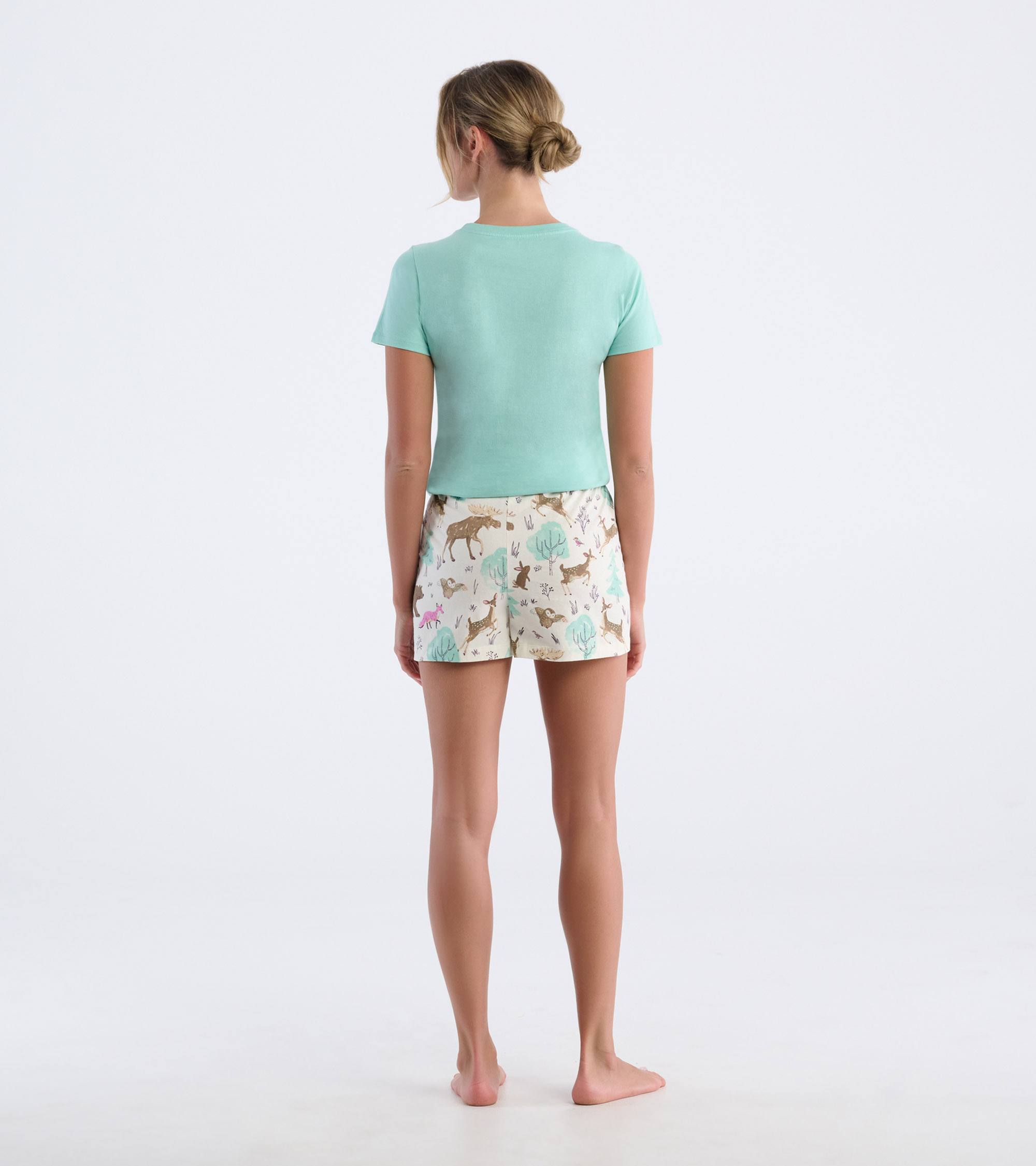 Little Blue House Damen Pajama T-Shirt in Türkis - Foxy Lady - Fuchs Little Blue House Damen Pajama T-Shirt in Türkis - Foxy Lady - Fuchs