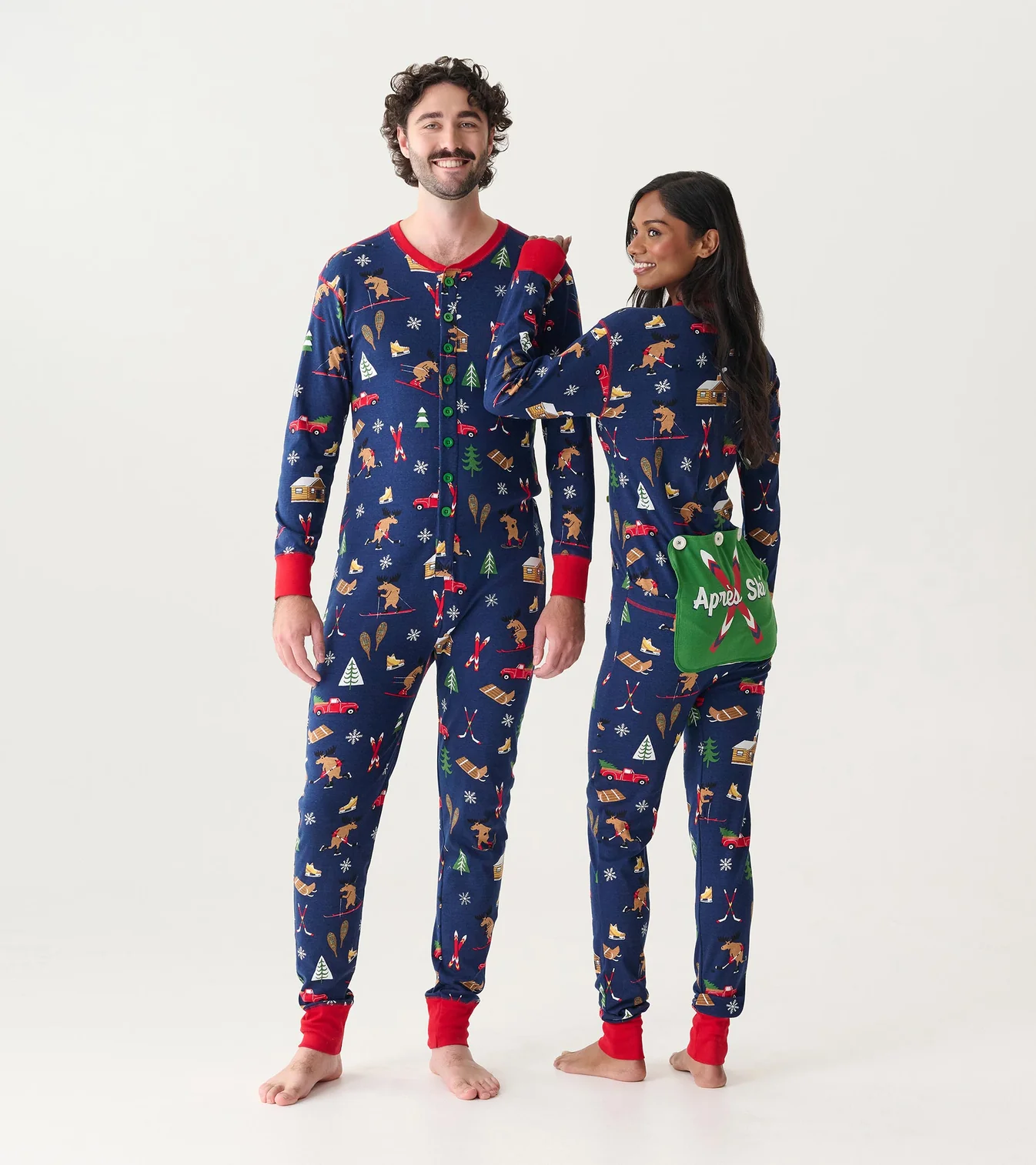 Little Blue House Adult Union Suit - Erwachsener Einteiler - Winter Cabin Onesie - Aprés Ski Little Blue House Adult Union Suit - Erwachsener Einteiler - Winter Cabin Onesie - Aprés Ski