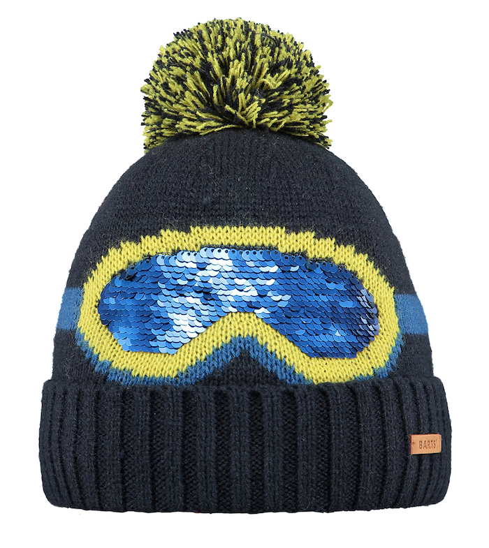 Barts Kids Frient Beanie - Skibrille in Blau mit Wendepailletten