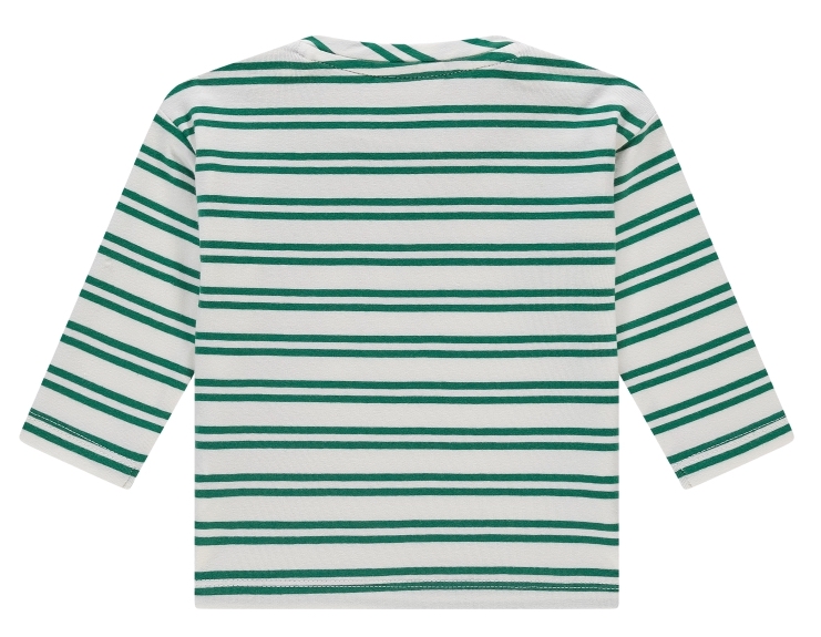 Babyface Langarm Shirt Creme Grün Gestreift Babyface Langarm Shirt Creme Grün Gestreift