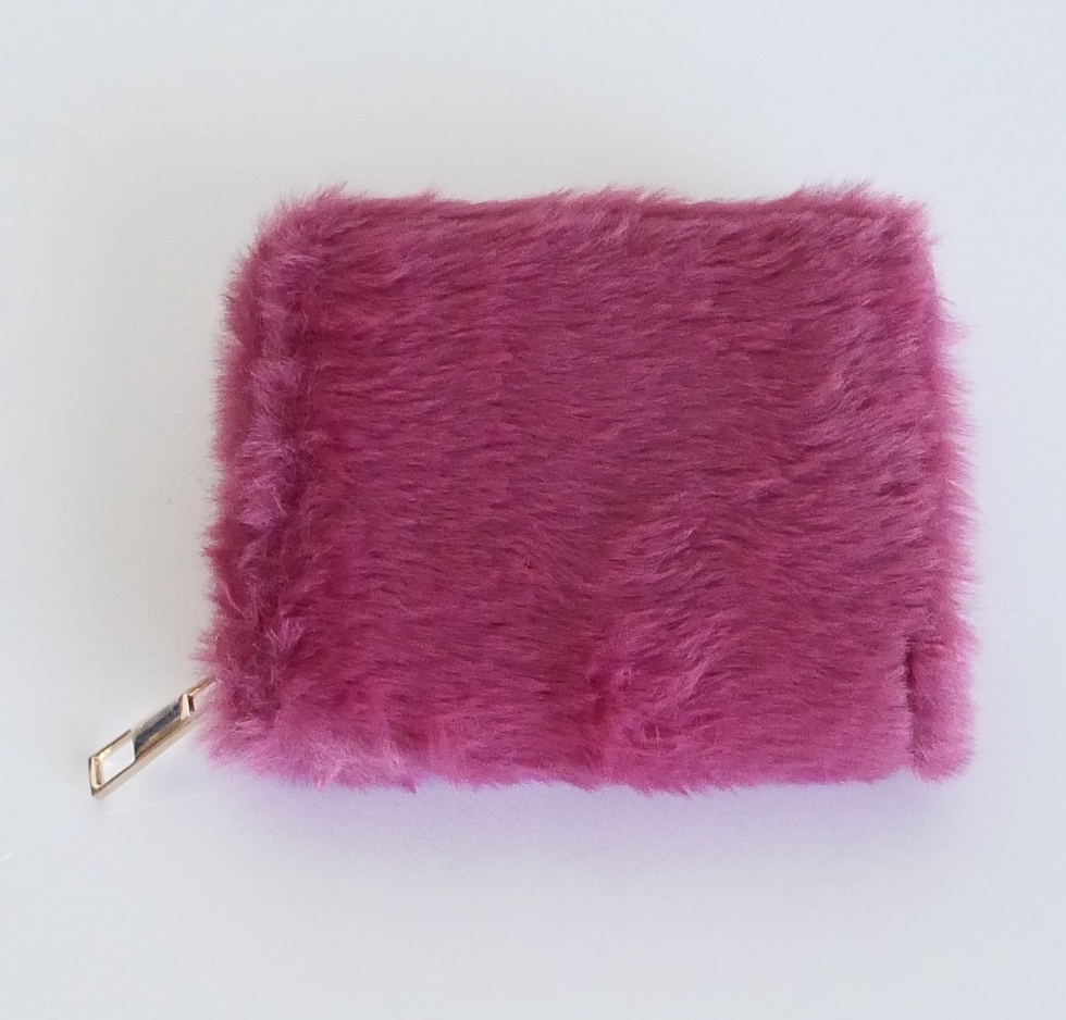 KISME-GELDBORSE-PLUSCH-PINK KisMe Geldbörse Plüsch - Fuchsia Pink