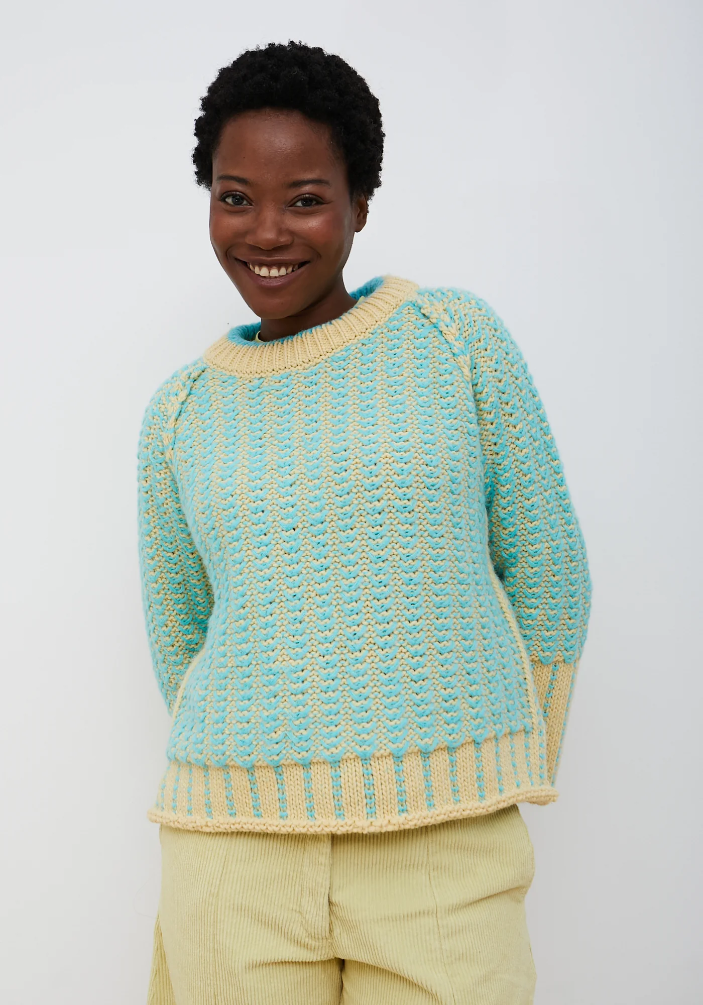 Dr Bloom Prime Pullover - Strickpulli in in Himmelblau Dr Bloom Prime Pullover - Strickpulli in in Himmelblau