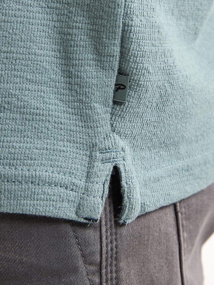 Petrol Industries Herren Towelling Polo in Driftwood Blau Petrol Industries Herren Towelling Polo in Driftwood Blau