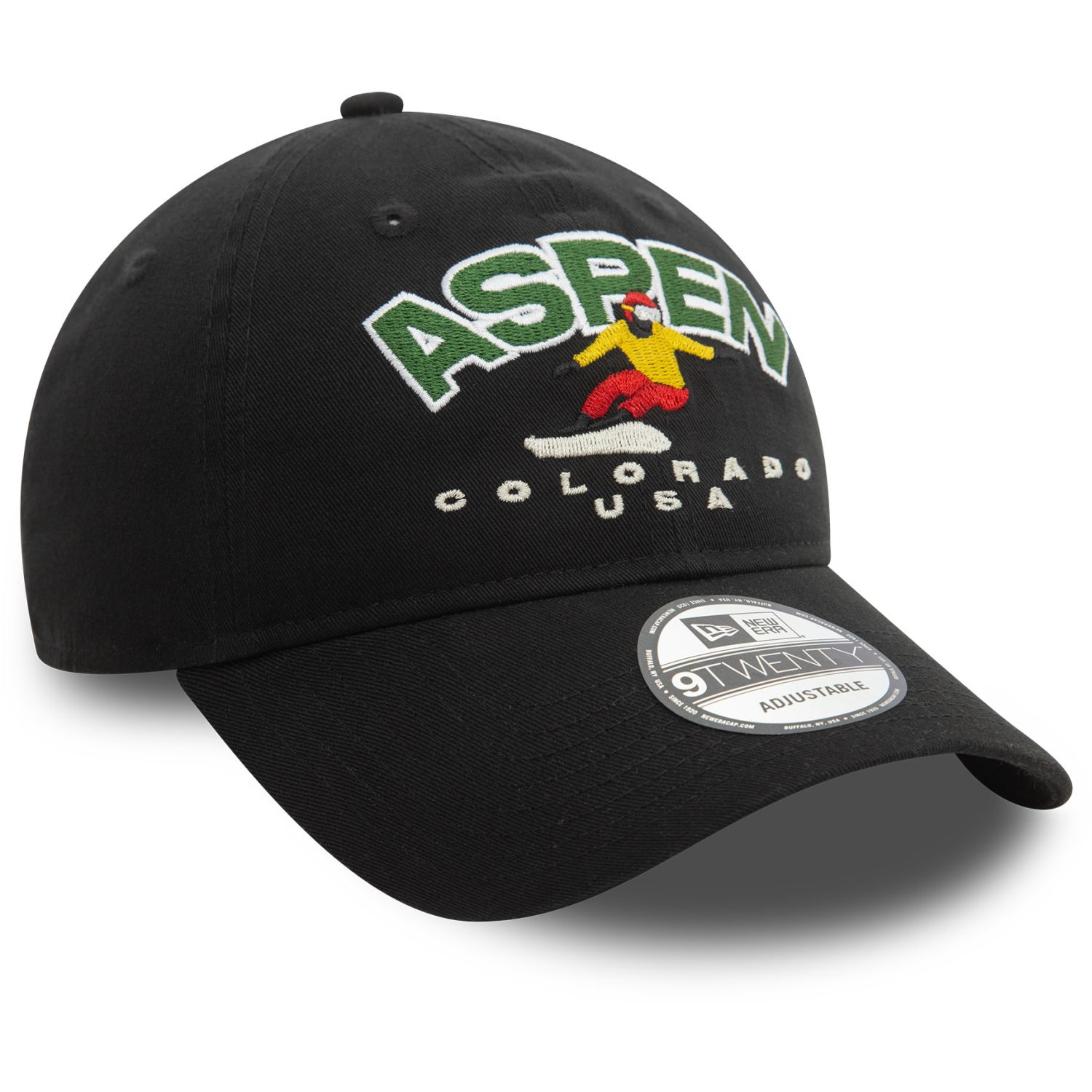 New Era 9TWENTY Cap - Aspen in Schwarz
