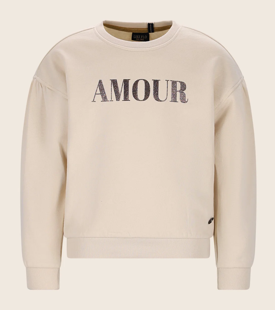 Like Flo Danee Sweatshirt in Creme - Amour