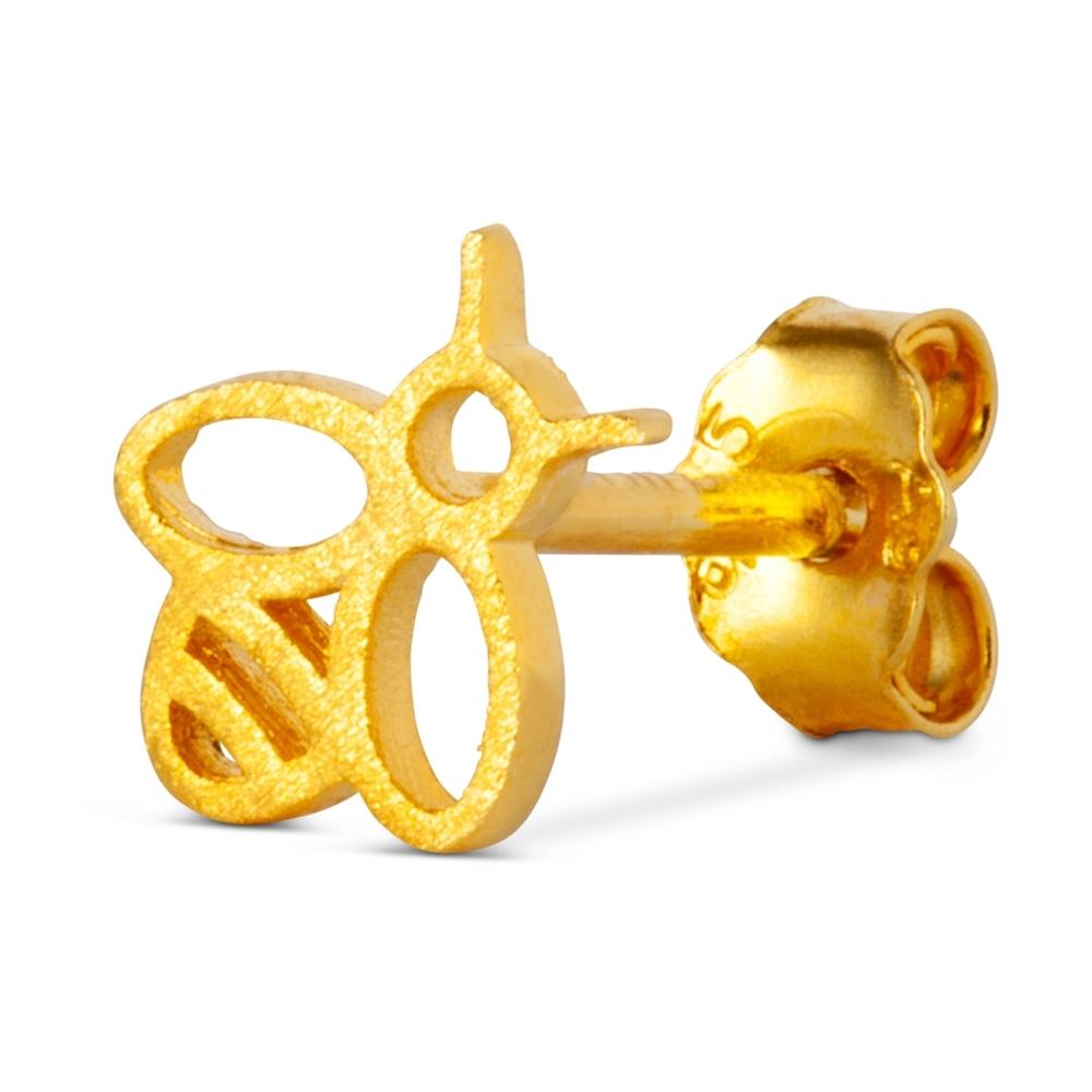BZZZZ_1_STUCK-Ear_stud_1_pcs-LULU1121-Vergoldet_d1f27515-b56e-4b5e-bacb-570ffa4fc894_1000x LuLu BZZZ - Vergoldetes Silber - Biene - 1 Ohrring