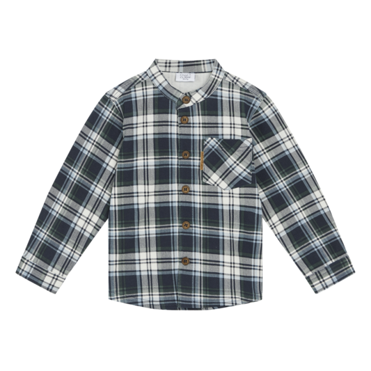 Hust & Claire Rvan Flannel Hemd Holzfeller Karo in Blau & Grün - SALE