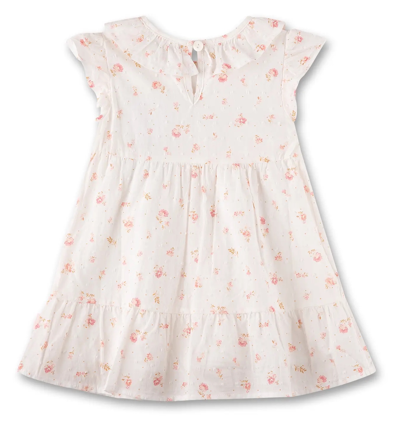 Sanetta Kleid in Creme Weiß mit Zarten Blumen - SALE Sanetta Kleid in Creme Weiß mit Zarten Blumen - SALE