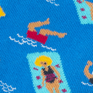 GAC-CABAIA-CHAUSSETTES-SOCKS-WOMEN-GIULIA-ET-GASPARD-BLUE-SS22-HD Cabaia Damen Socken - GIULIA & GASPARD - Schwimmer auf Blau - SALE