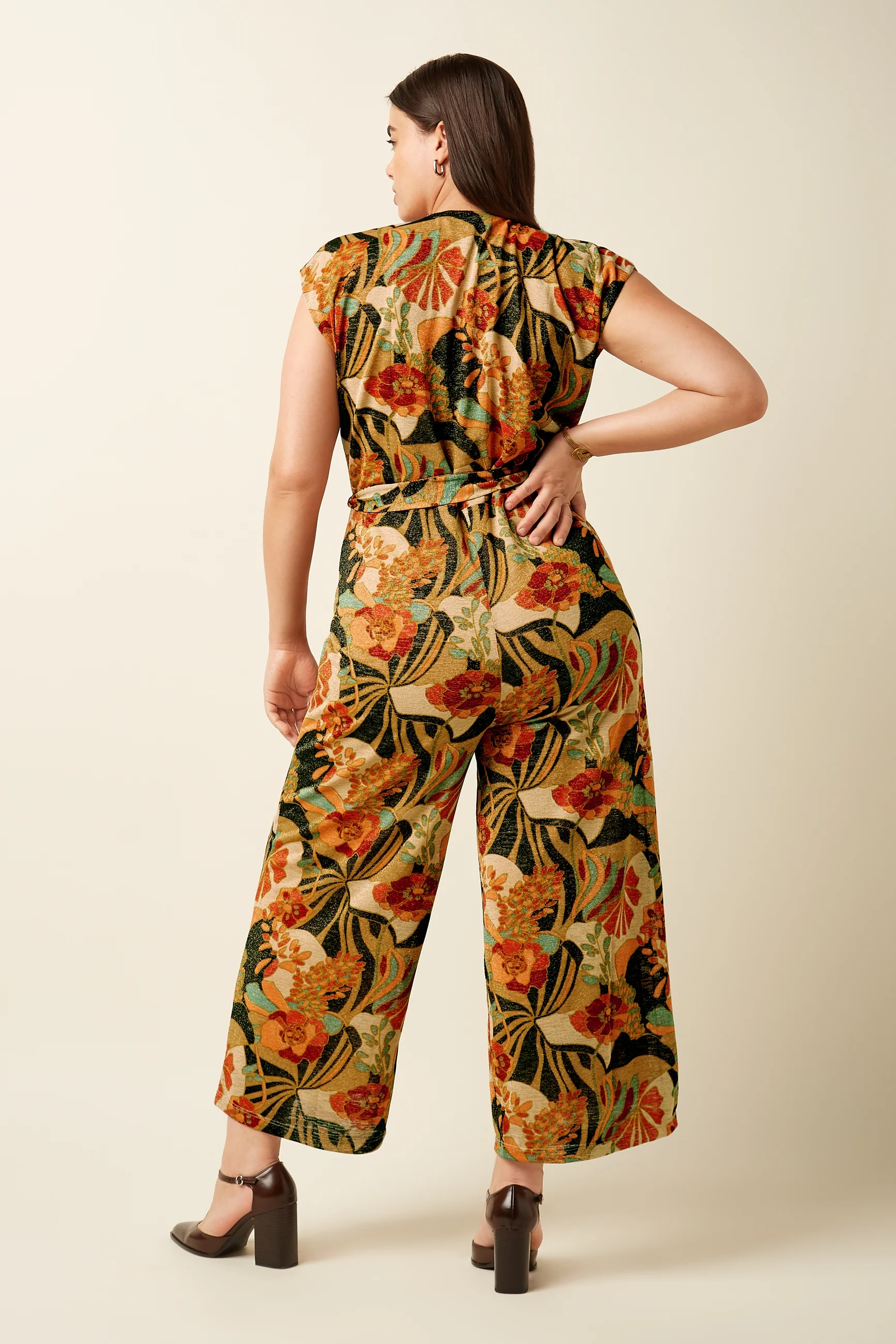 King Louie Mary Jumpsuit Dazz mit Retroprint mit Blumenmuster King Louie Mary Jumpsuit Dazz mit Retroprint mit Blumenmuster