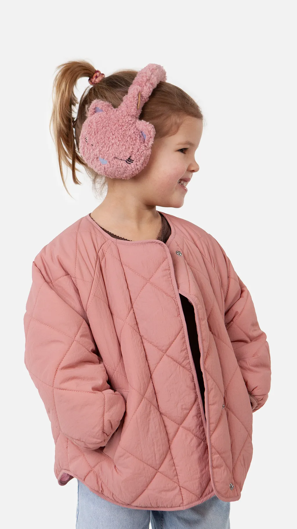 Barts Kids Teddy Ohrwärmer Earmuffs mit Teddyfell in Rosa -Katze Barts Kids Teddy Ohrwärmer Earmuffs mit Teddyfell in Rosa -Katze