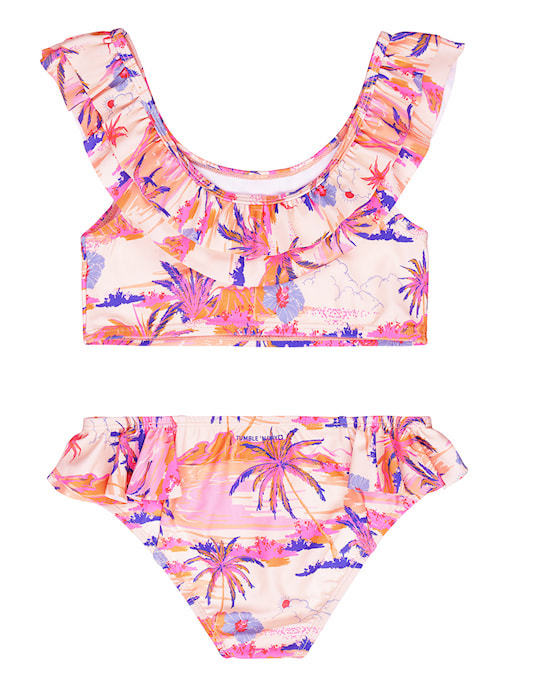 Tumble N Dry Sartene Bikini Neon Pink Orange & Blau Beach
