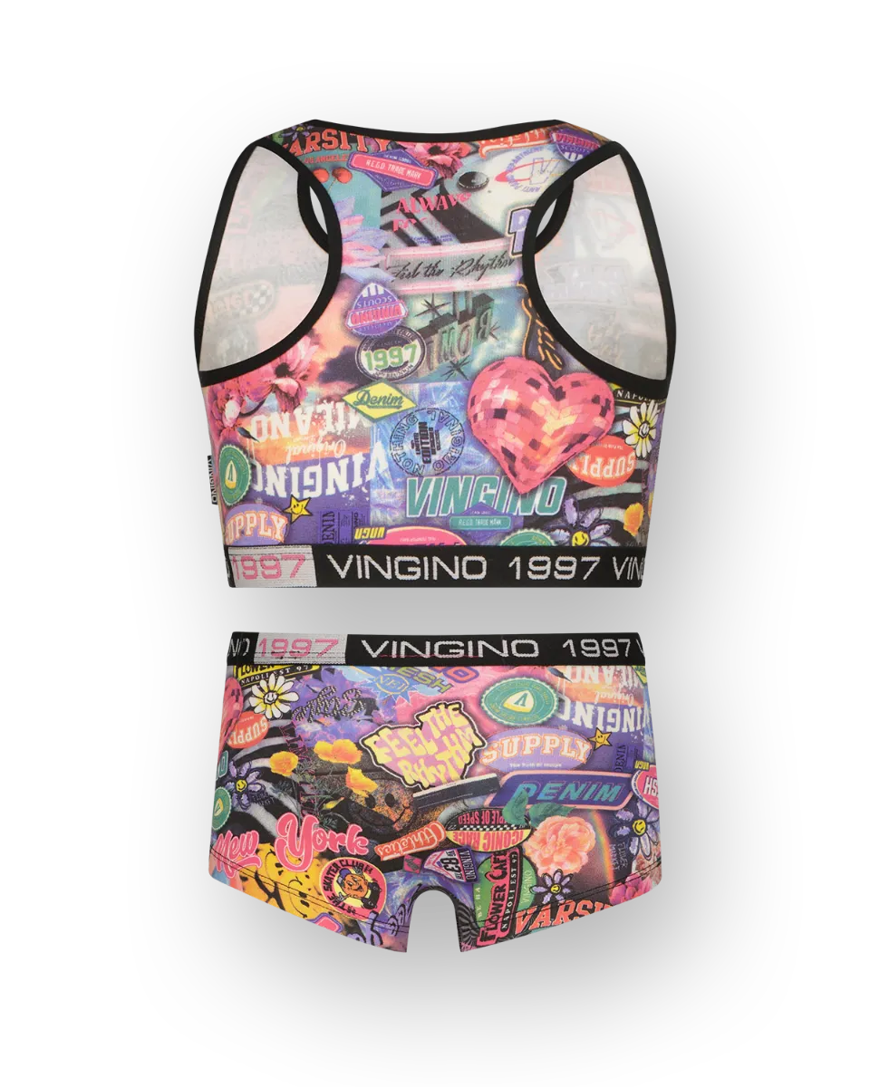 Vingino Bustier und Hipster Unterwäsche Set - Fantasy Racer Vingino Bustier und Hipster Unterwäsche Set - Fantasy Racer