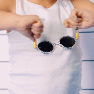 KiETLA Kinder-Sonnenbrille BuZZ (UV-Schutz 3) Denim Blau